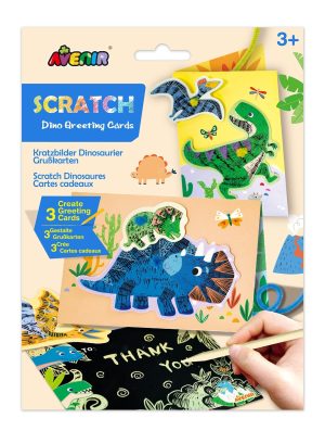 Avenir - Scratch Dino Greeting Cards