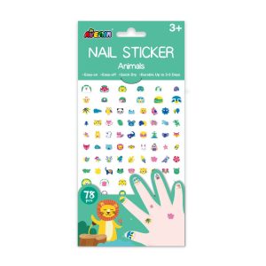 Large Nail Stickers - Jungle Animals (78 pieces)